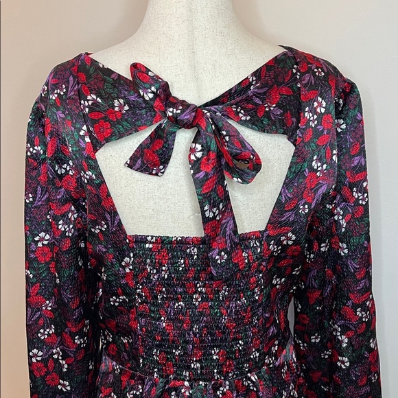 Draper James Belle Meade Floral Bow-Back Dress M NWT - Picture 3 of 8